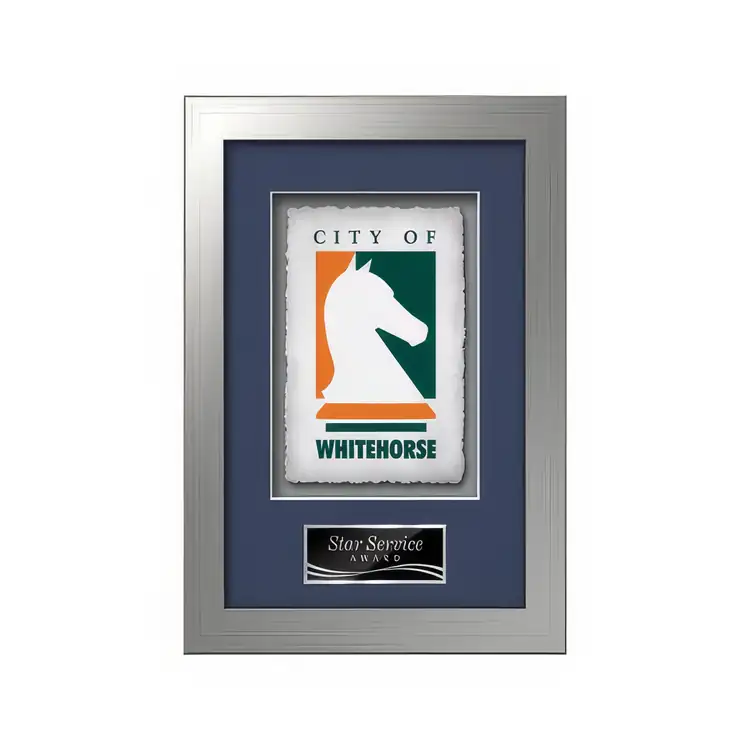 Waterleaf Eldridge Multicolor on Artisan Paper Framed Award #2
