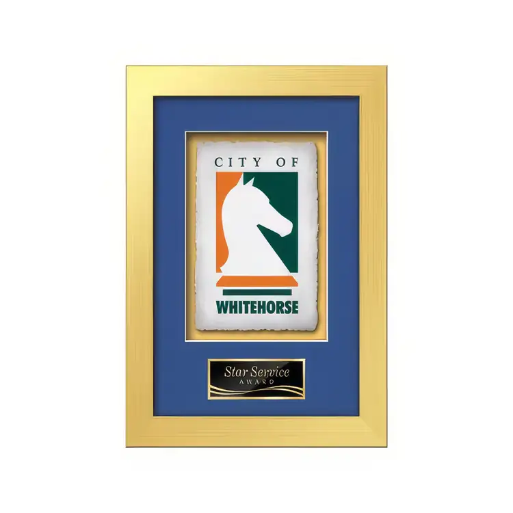 Waterleaf Eldridge Multicolor on Artisan Paper Framed Award #22