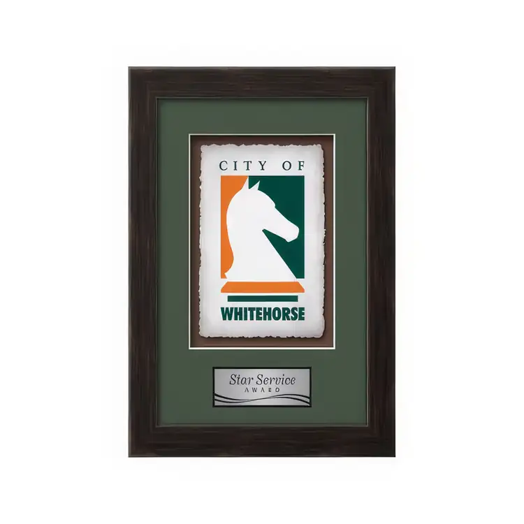 Waterleaf Eldridge Multicolor on Artisan Paper Framed Award #26