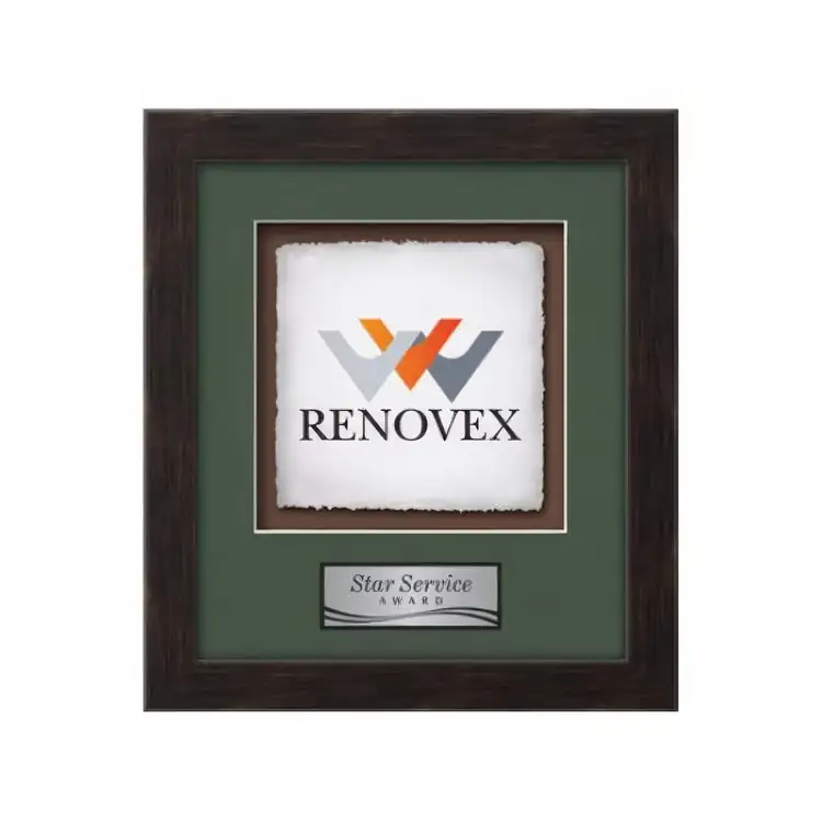 Waterleaf Eldridge Multicolor on Artisan Paper Framed Award #27