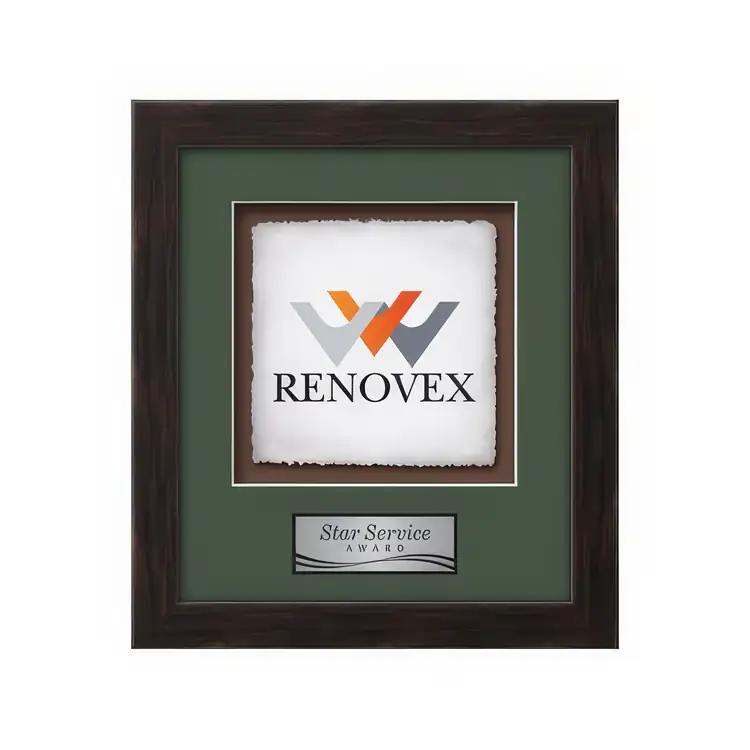 Waterleaf Eldridge Multicolor on Artisan Paper Framed Award #29