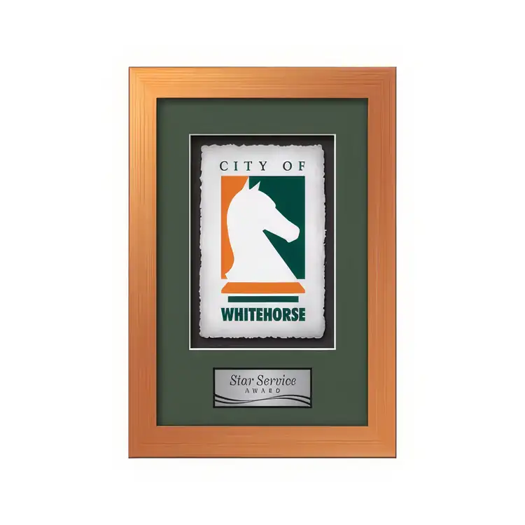 Waterleaf Eldridge Multicolor on Artisan Paper Framed Award #30