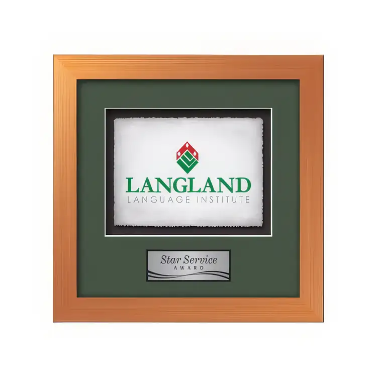 Waterleaf Eldridge Multicolor on Artisan Paper Framed Award #32