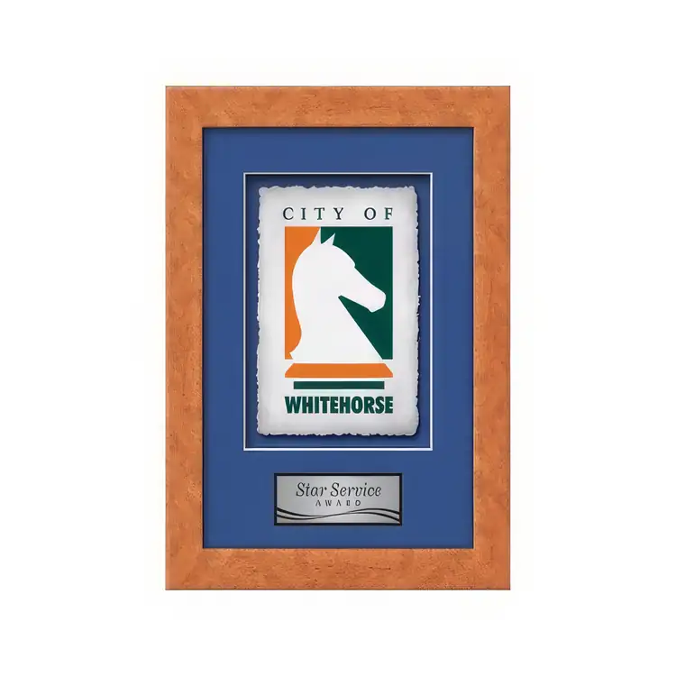 Waterleaf Eldridge Multicolor on Artisan Paper Framed Award #34