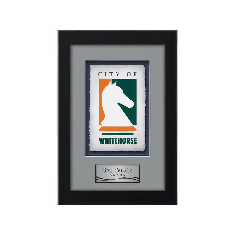 Waterleaf Eldridge Multicolor on Artisan Paper Framed Award #6