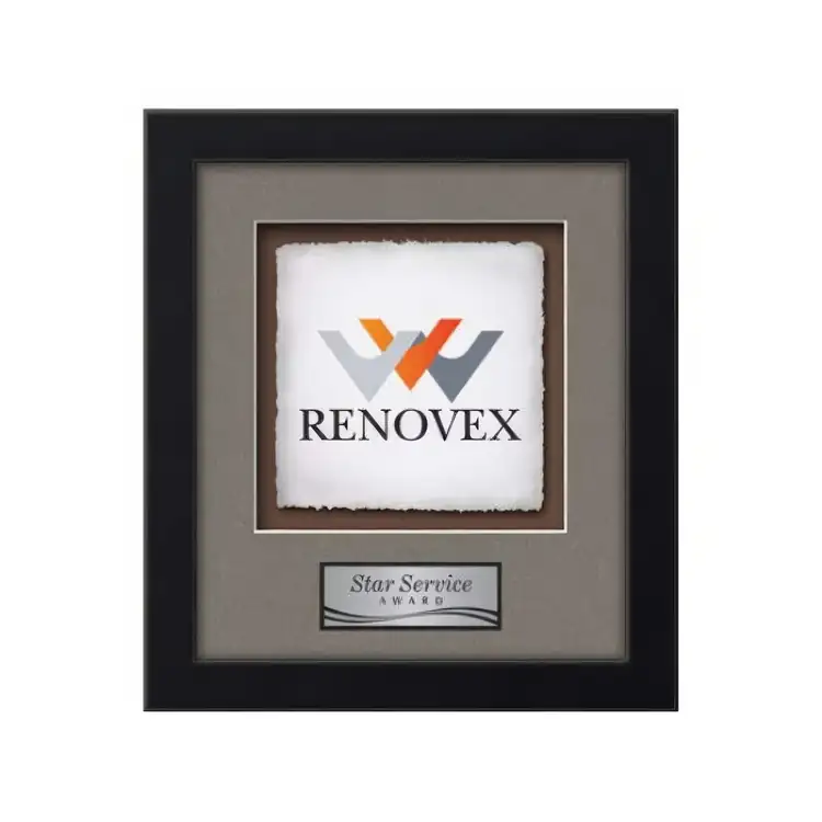 Waterleaf Eldridge Multicolor on Artisan Paper Framed Award #7