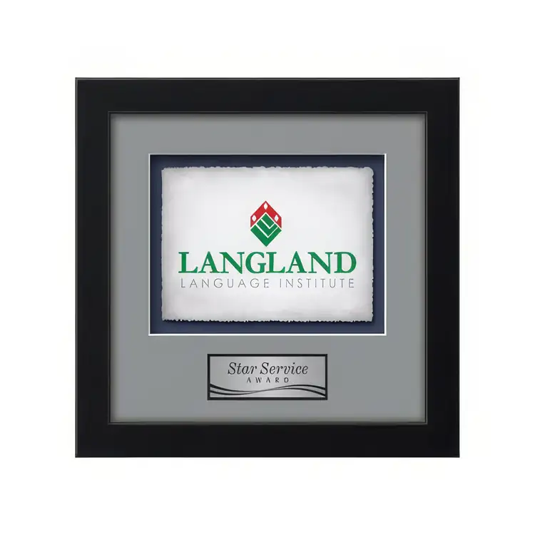 Waterleaf Eldridge Multicolor on Artisan Paper Framed Award #8