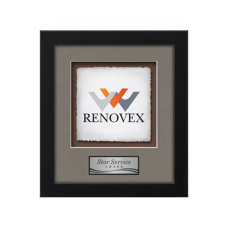Waterleaf Eldridge Multicolor on Artisan Paper Framed Award #9