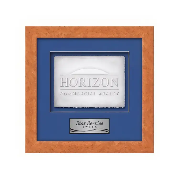 Waterleaf Eldridge Cast Paper Framed Award #10