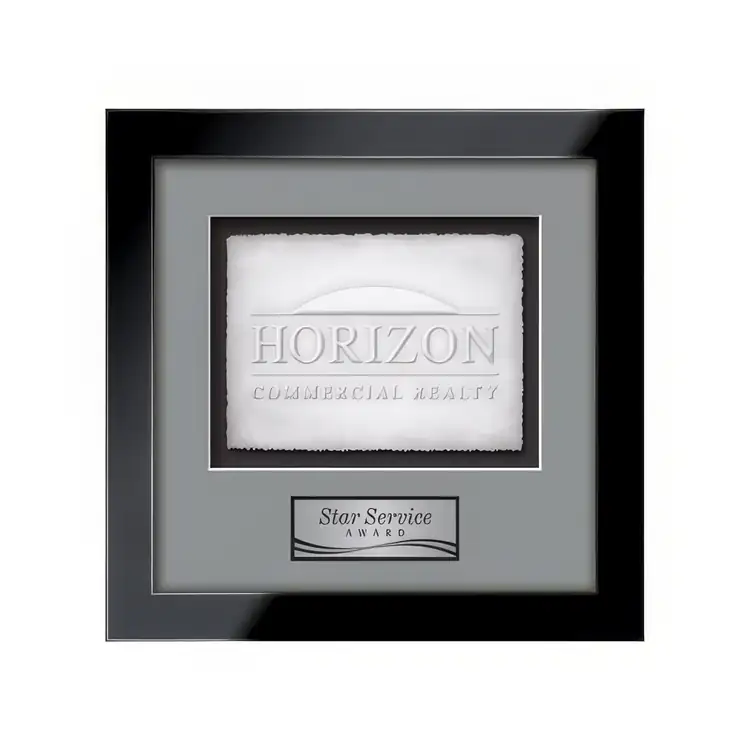Waterleaf Eldridge Cast Paper Framed Award #13