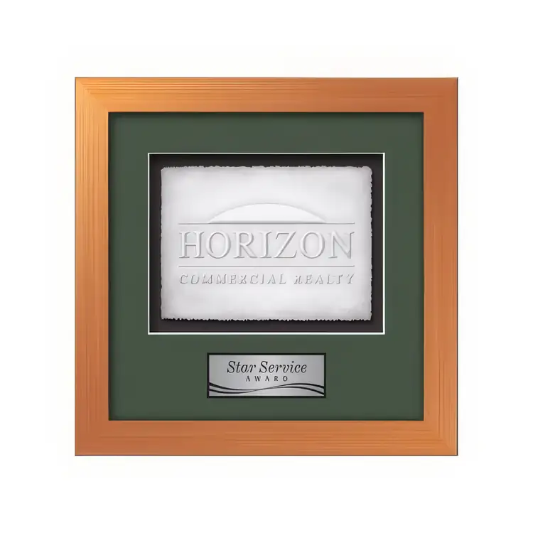 Waterleaf Eldridge Cast Paper Framed Award #19