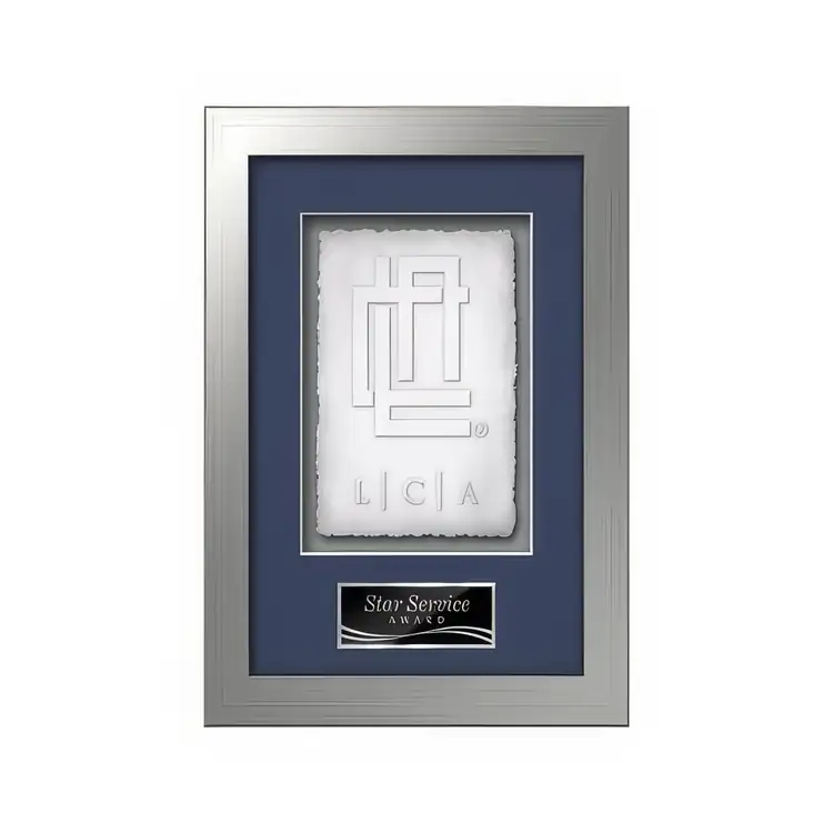 Waterleaf Eldridge Cast Paper Framed Award #2