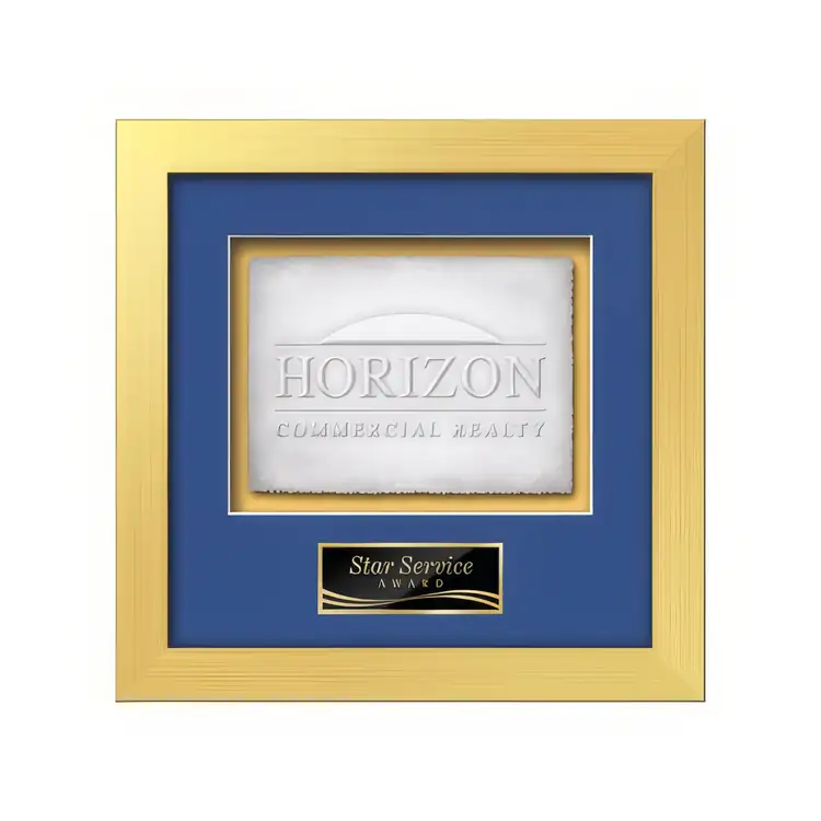 Waterleaf Eldridge Cast Paper Framed Award #22