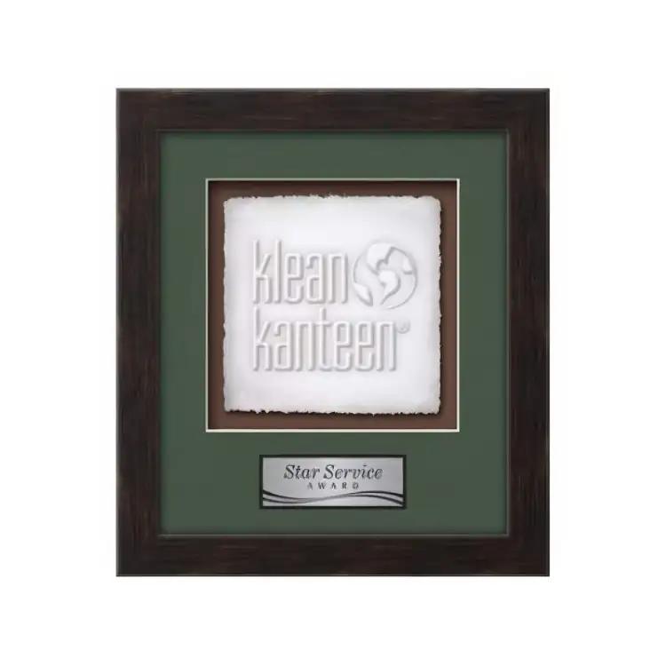Waterleaf Eldridge Cast Paper Framed Award #24