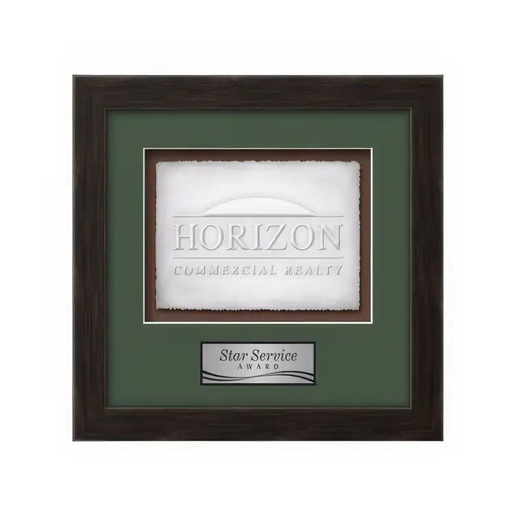 Waterleaf Eldridge Cast Paper Framed Award #25