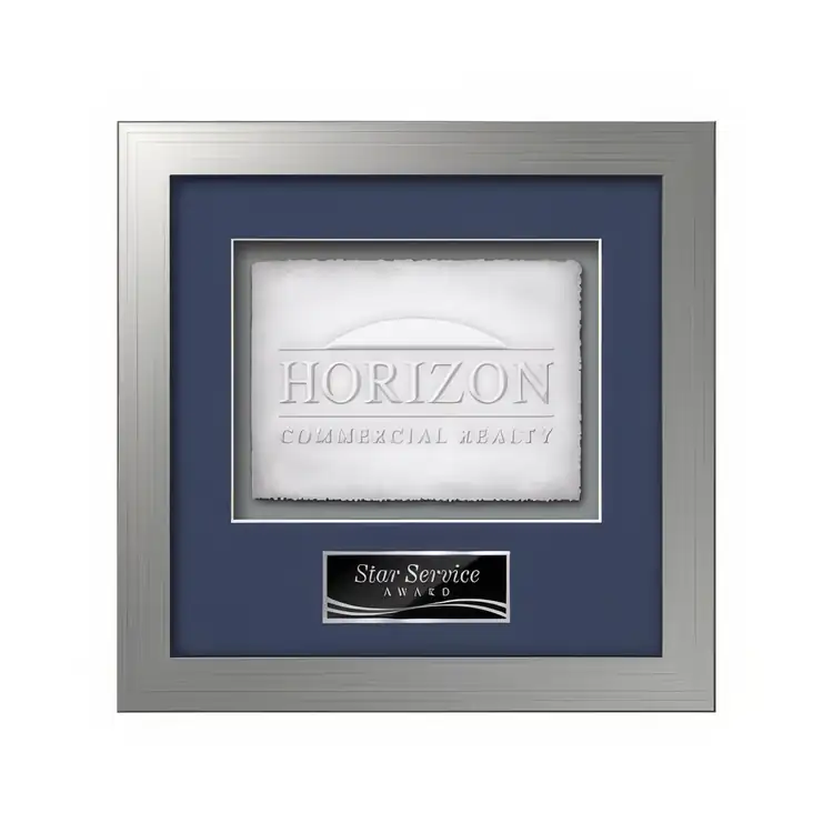 Waterleaf Eldridge Cast Paper Framed Award #4