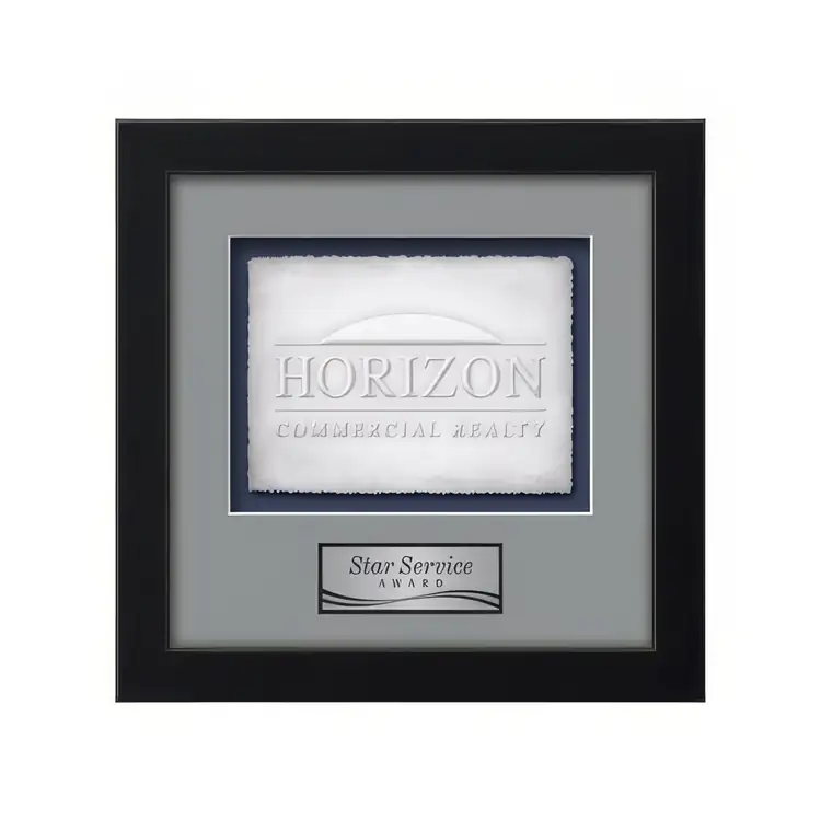 Waterleaf Eldridge Cast Paper Framed Award #7