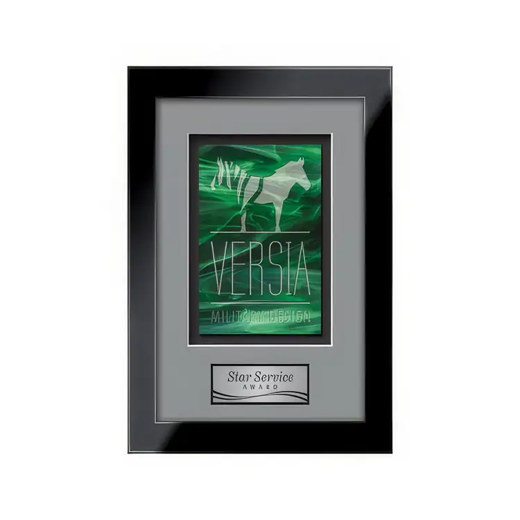 Waterleaf Eldridge Stained Glass Framed Award #2