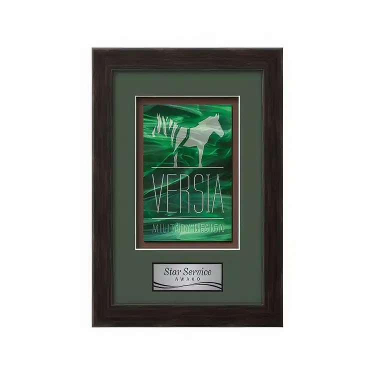 Waterleaf Eldridge Stained Glass Framed Award #25