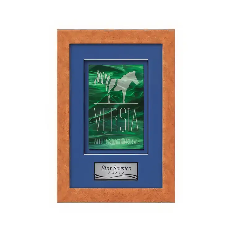 Waterleaf Eldridge Stained Glass Framed Award #5