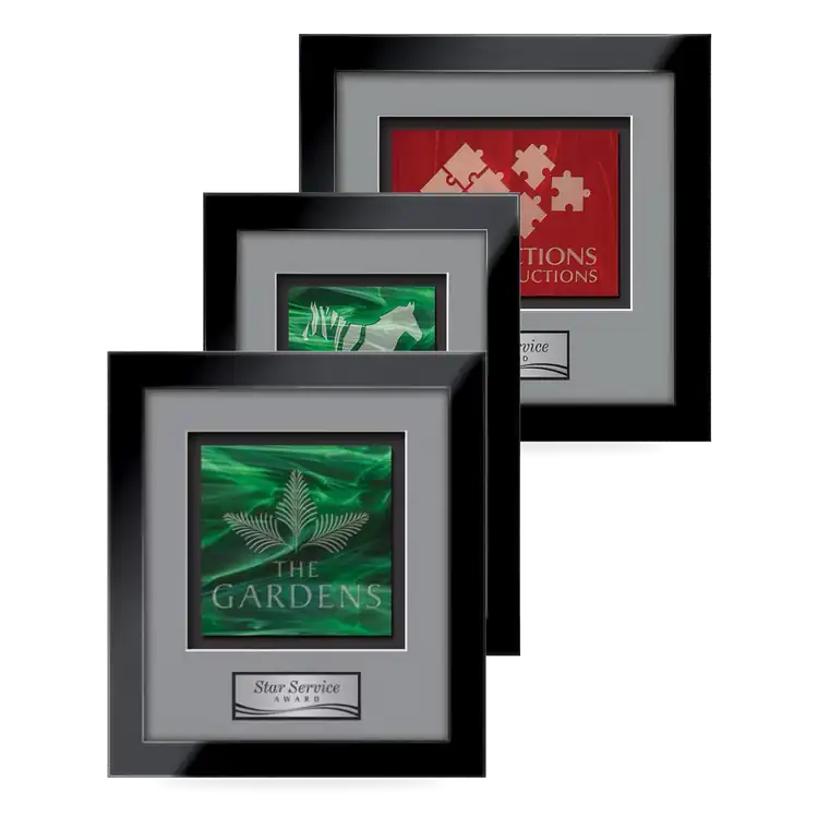 Waterleaf Eldridge Stained Glass Framed Award