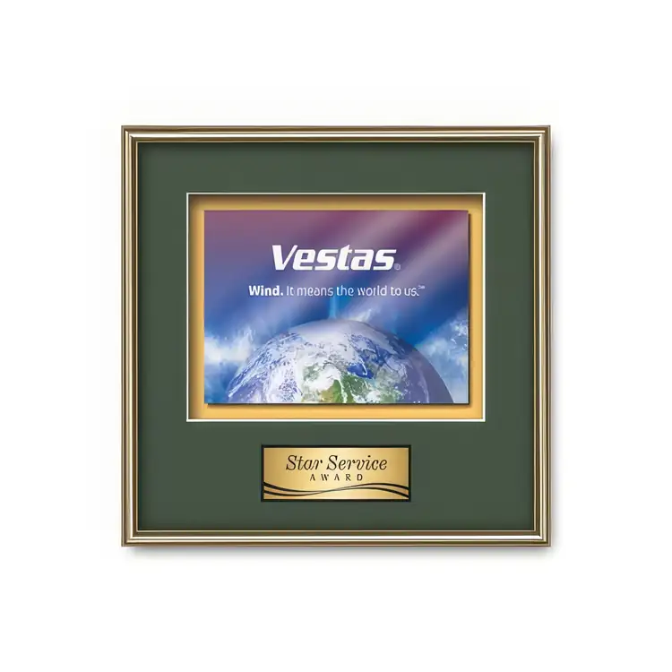 Waterleaf Fenestra Multicolor on Metal Framed Award #13
