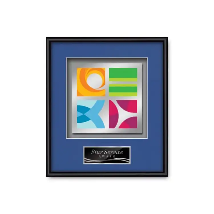 Waterleaf Fenestra Multicolor on Metal Framed Award #15