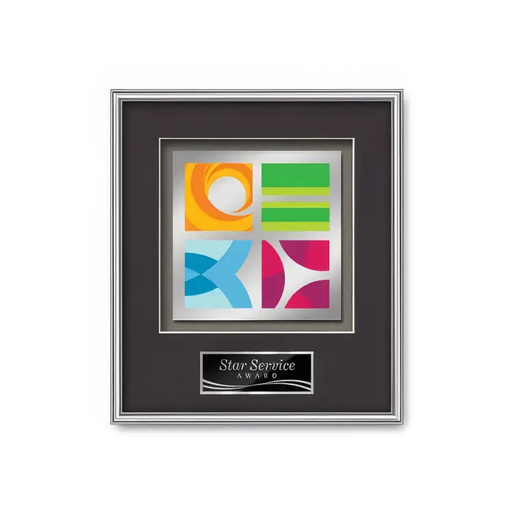 Waterleaf Fenestra Multicolor on Metal Framed Award #4