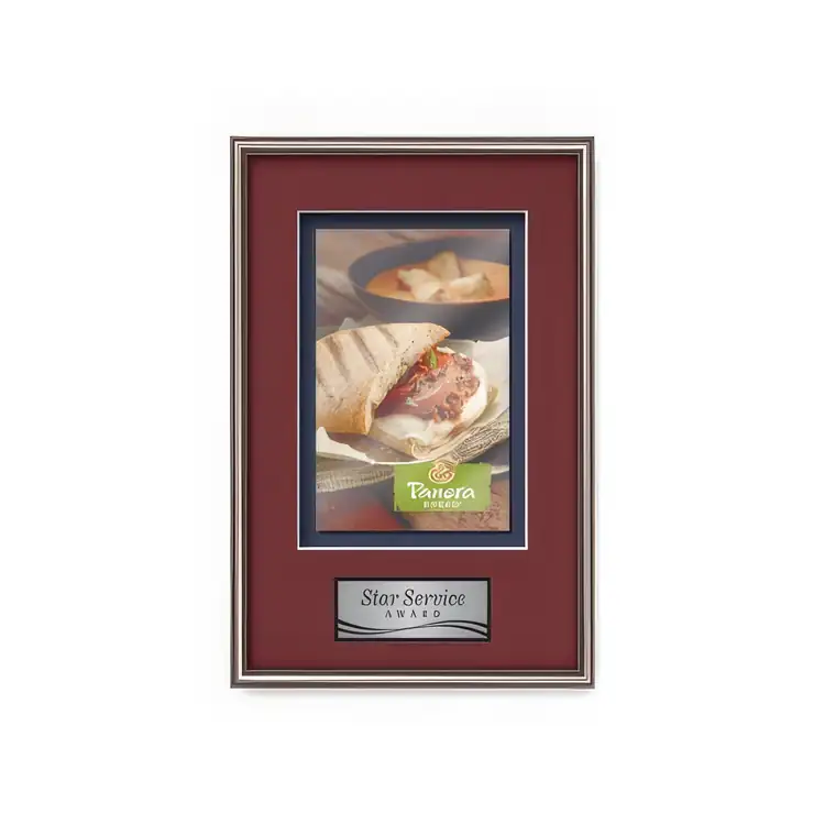 Waterleaf Fenestra Multicolor on Metal Framed Award #6