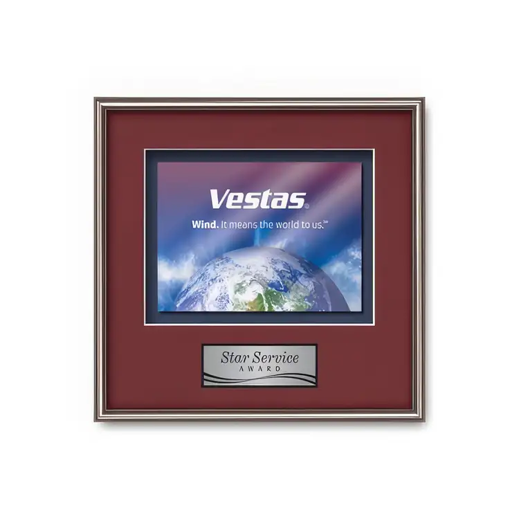 Waterleaf Fenestra Multicolor on Metal Framed Award #9