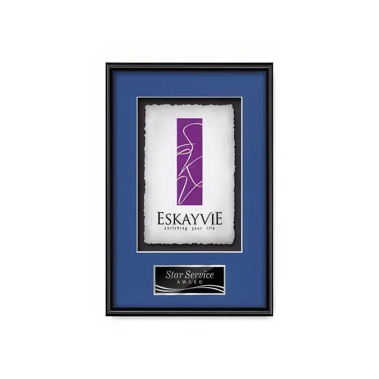 Waterleaf Fenestra Multicolor on Artisan Paper Framed Award #14