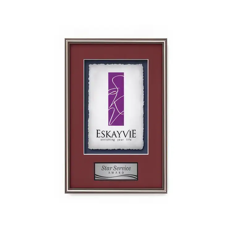 Waterleaf Fenestra Multicolor on Artisan Paper Framed Award #2