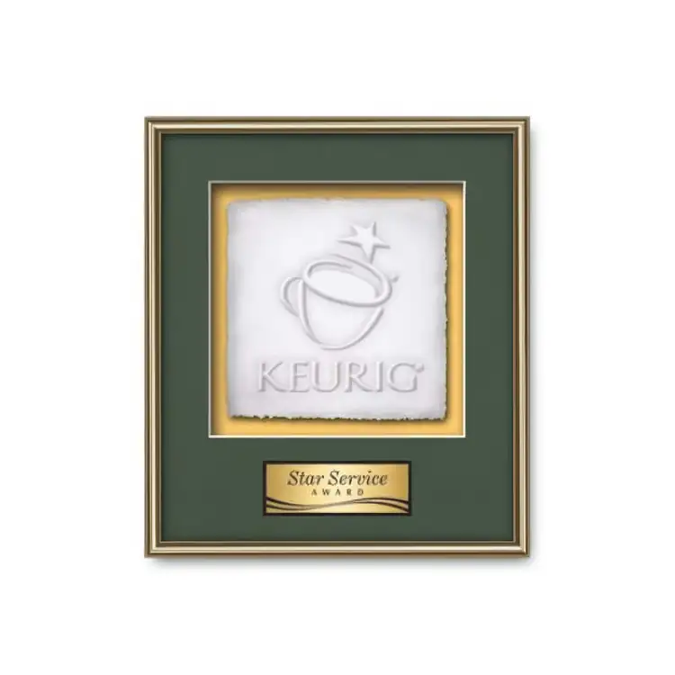 Waterleaf Fenestra Cast Paper Framed Award #12