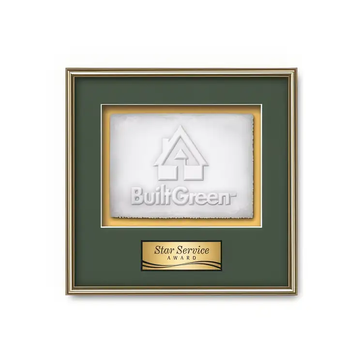 Waterleaf Fenestra Cast Paper Framed Award #13