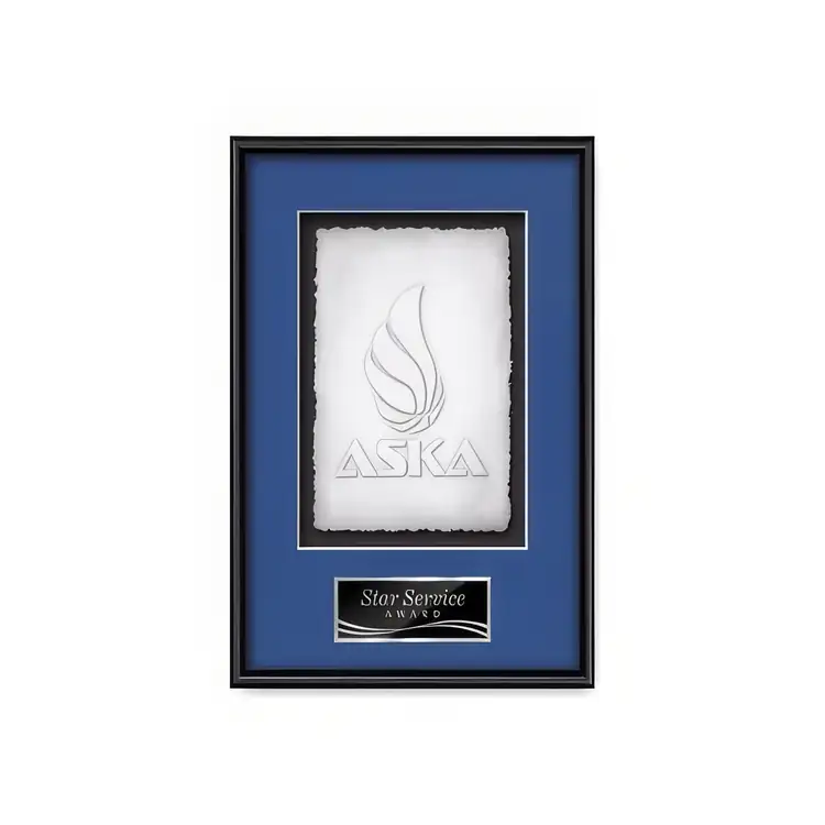 Waterleaf Fenestra Cast Paper Framed Award #2