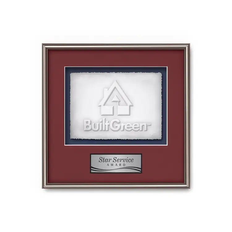 Waterleaf Fenestra Cast Paper Framed Award #7