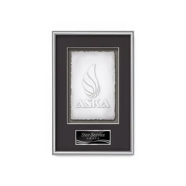 Waterleaf Fenestra Cast Paper Framed Award #8