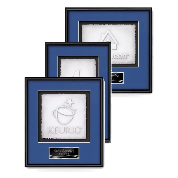 Waterleaf Fenestra Cast Paper Framed Award