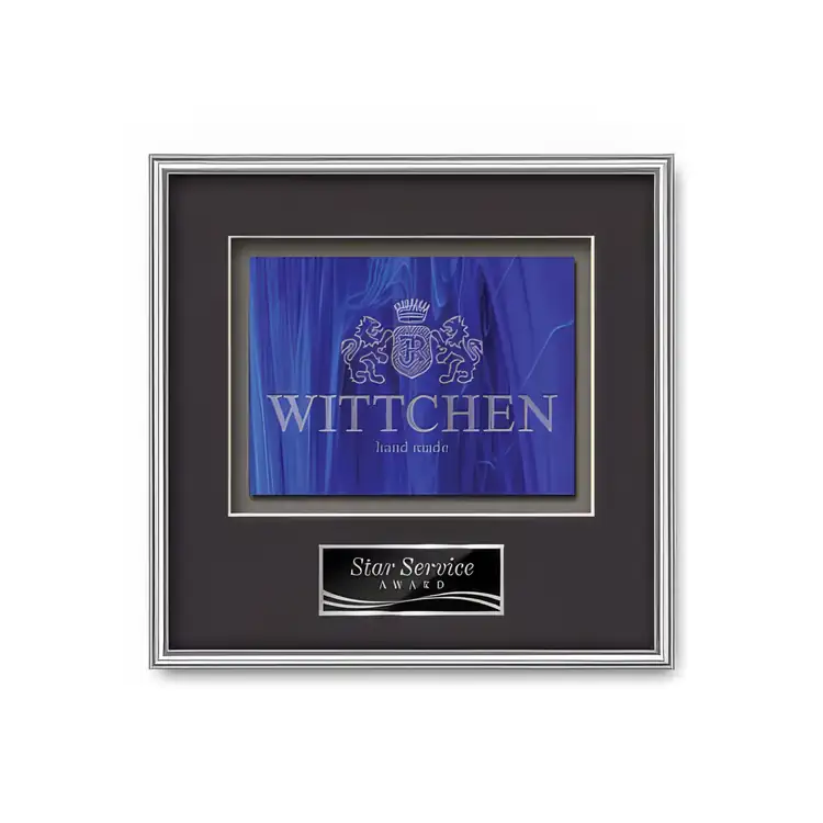 Waterleaf Fenestra Stained Glass Framed Award #16