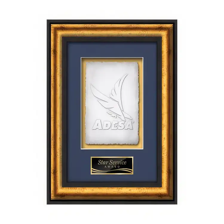 Waterleaf Grazia Cast Paper Framed Award #2