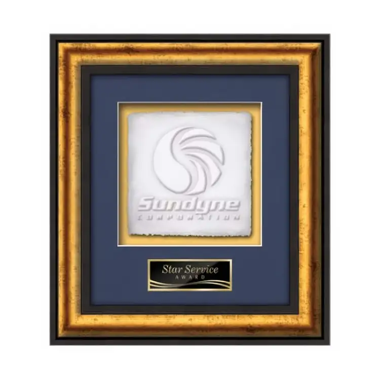 Waterleaf Grazia Cast Paper Framed Award #3