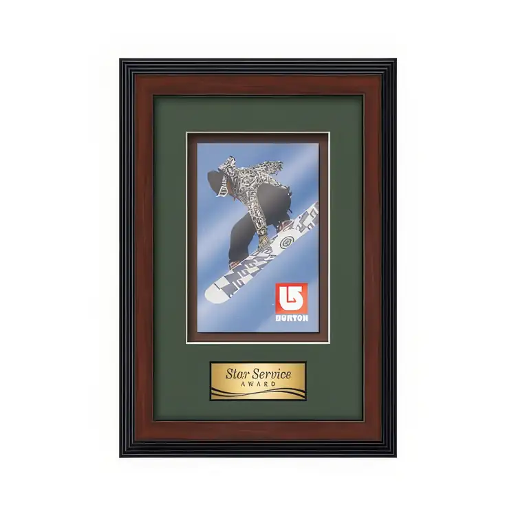 Waterleaf Jasper Multicolor on Metal Framed Award #10