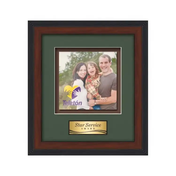 Waterleaf Jasper Multicolor on Metal Framed Award #11