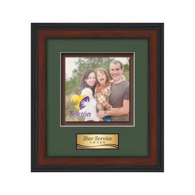 Waterleaf Jasper Multicolor on Metal Framed Award #13