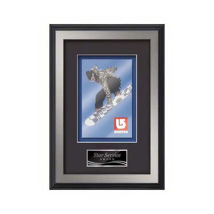 Waterleaf Jasper Multicolor on Metal Framed Award #14