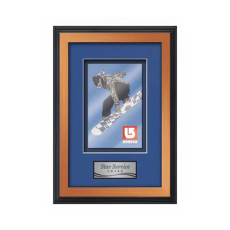 Waterleaf Jasper Multicolor on Metal Framed Award #2