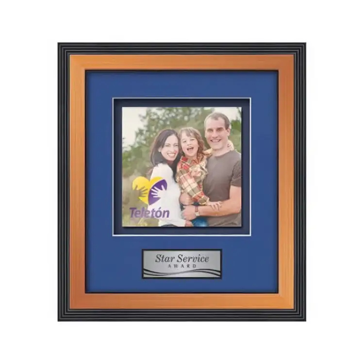 Waterleaf Jasper Multicolor on Metal Framed Award #3