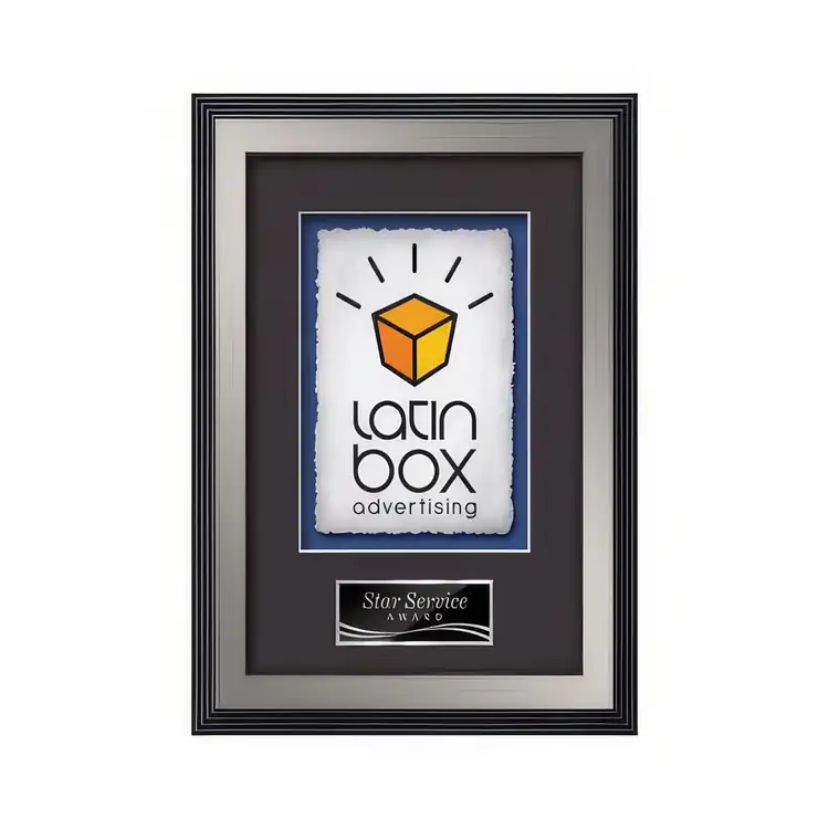 Waterleaf Jasper Multicolor on Artisan Paper Framed Award #14