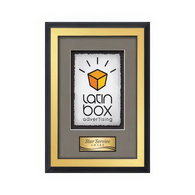 Waterleaf Jasper Multicolor on Artisan Paper Framed Award #2