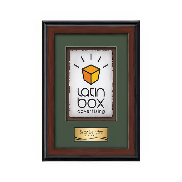 Waterleaf Jasper Multicolor on Artisan Paper Framed Award #6